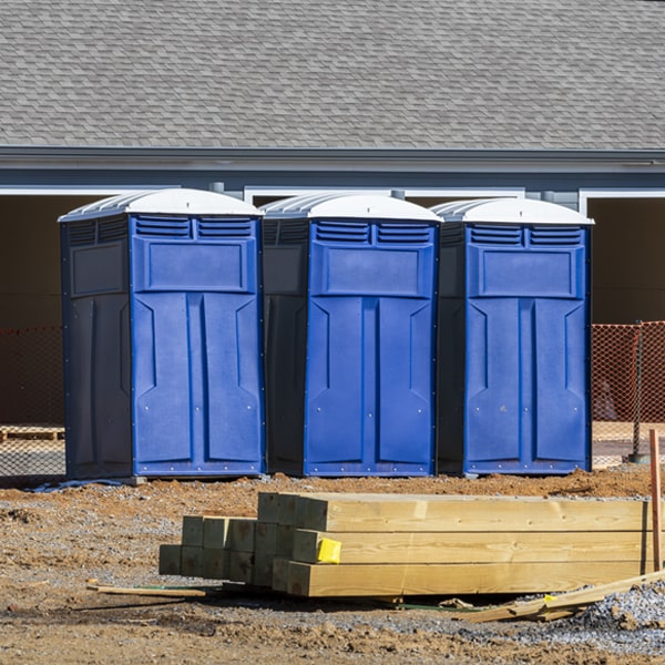 what is the maximum capacity for a single portable restroom in Bakersville MD